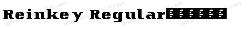 Reinkey Regular字体转换